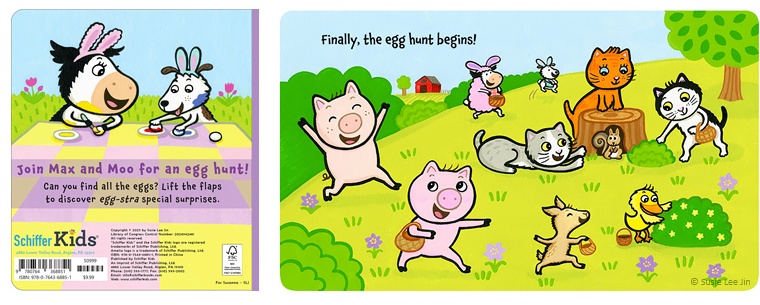 interior pages from EGG HUNT with Max & Moo