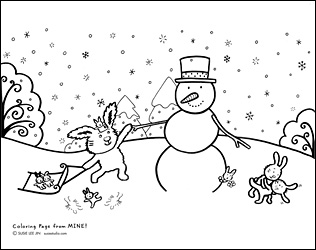 MINE! Coloring Page 1